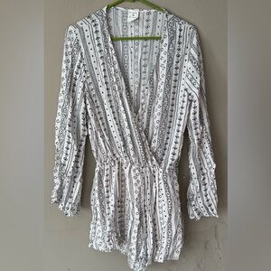 By Together Monochrome Patterned Romper